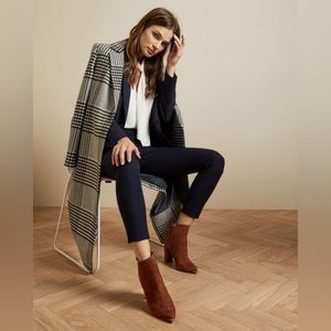 Ted Baker Navy Straight Leg Pants with Seam